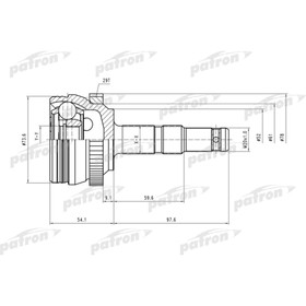Шрус наружный Patron PCV1400 3181027
