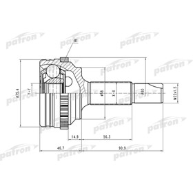 Шрус наружный Patron PCV1460 3181032