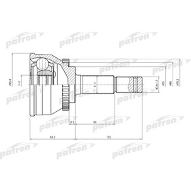 Шрус наружный Patron PCV1477 3181038