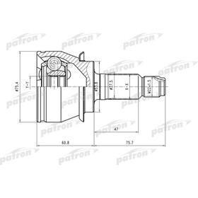 Шрус наружный Patron PCV1480 3181041