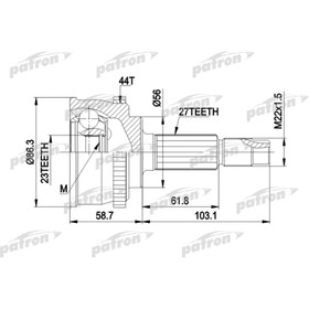 Шрус наружный Patron PCV1508 3181048