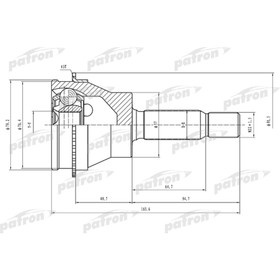 Шрус наружный Patron PCV1523 3181053