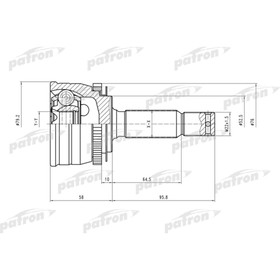 Шрус наружный Patron PCV1545 3181056