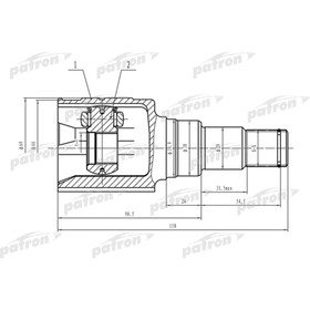 Шрус внутренний Patron PCV1572 3181064
