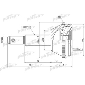 Шрус наружный Patron PCV1674 3181091