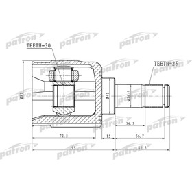 Шрус внутренний Patron PCV1746 3181105