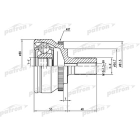 Шрус наружный Patron PCV3560 3181154