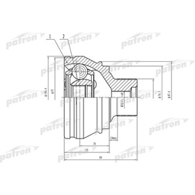 Шрус наружный Patron PCV4958 3181168