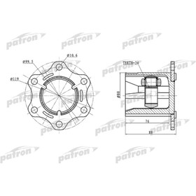 Шрус внутренний Patron PCV5004 3181170
