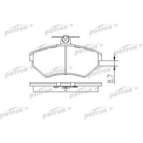 Колодки тормозные Patron PBP1289 3180180