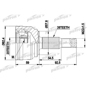 Шрус наружный Patron PCV9117 3181185
