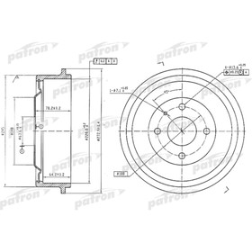 Барабан тормозной Patron PDR1056 3181228