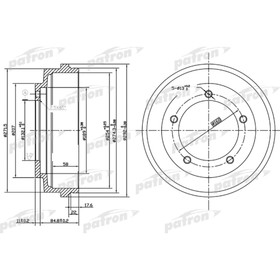 Барабан тормозной Patron PDR1067 3181230