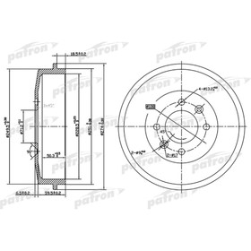 Барабан тормозной Patron PDR1126 3181234