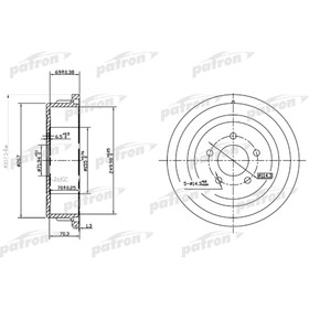 Барабан тормозной Patron PDR1482 3181252