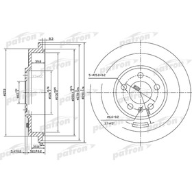 Барабан тормозной Patron PDR1493 3181254