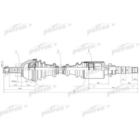 Полуось Patron PDS0011 3181270