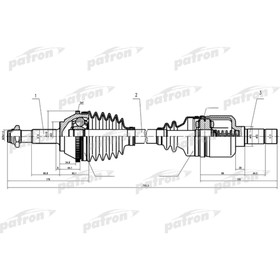 Полуось Patron PDS0086 3181295