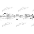 Полуось Patron PDS0117 3181308 - фото 73578