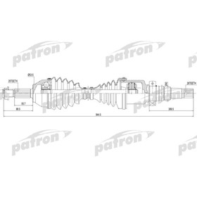 Полуось Patron PDS0179 3181338