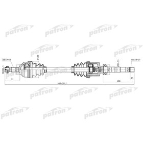 Полуось Patron PDS0278 3181381