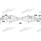 Полуось Patron PDS0284 3181385 - фото 73669