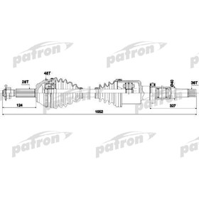 Полуось Patron PDS0290 3181389