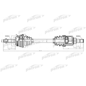 Полуось Patron PDS0312 3181398