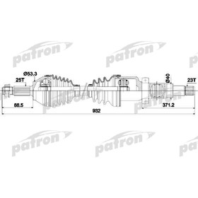 Полуось Patron PDS0346 3181414