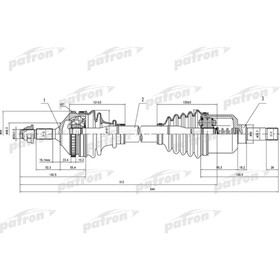 Полуось Patron PDS0389 3181432