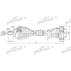 Полуось Patron PDS0415 3181451