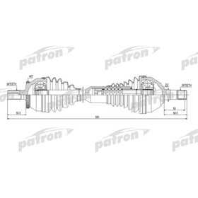 Полуось Patron PDS0443 3181464