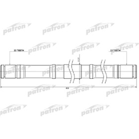Вал приводной Patron PDS0450 3181467