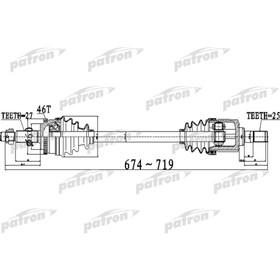 Полуось Patron PDS0496 3181483