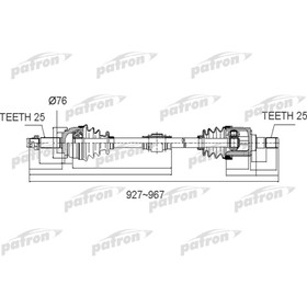Полуось Patron PDS0502 3181486
