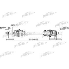 Полуось Patron PDS0503 3181487