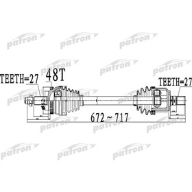 Полуось Patron PDS0507 3181488