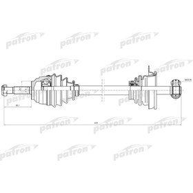 Полуось Patron PDS0587 3181500