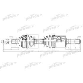 Полуось Patron PDS0618 3181502