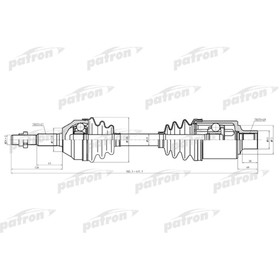 Полуось Patron PDS0619 3181503