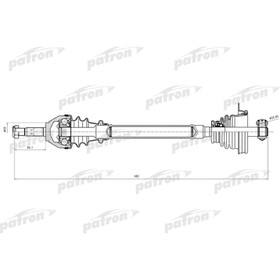 Полуось Patron PDS0637 3181505