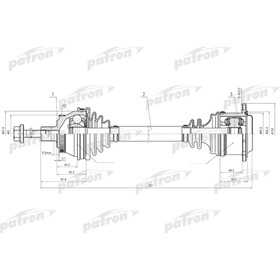 Полуось Patron PDS0692 3181508
