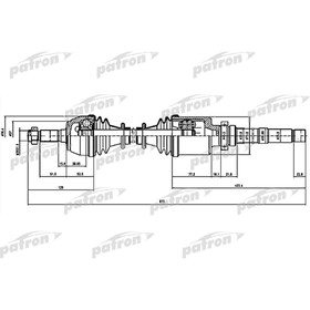 Полуось Patron PDS1063 3181515
