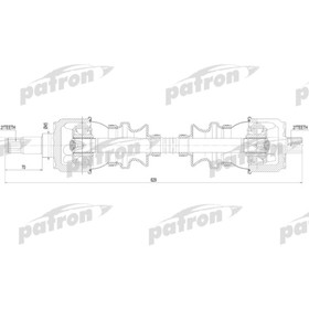 Полуось Patron PDS1092 3181517