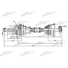 Полуось Patron PDS1115 3181518 - фото 73814