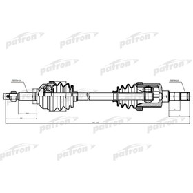 Полуось Patron PDS1970 3181533