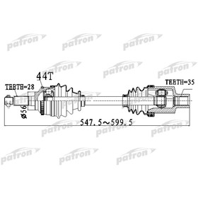 Полуось Patron PDS2919 3181540