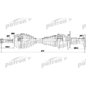 Полуось Patron PDS4502 3181546
