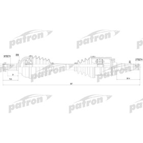 Полуось Patron PDS4621 3181552