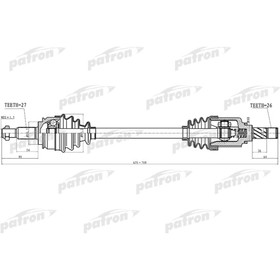 Полуось Patron PDS4993 3181555